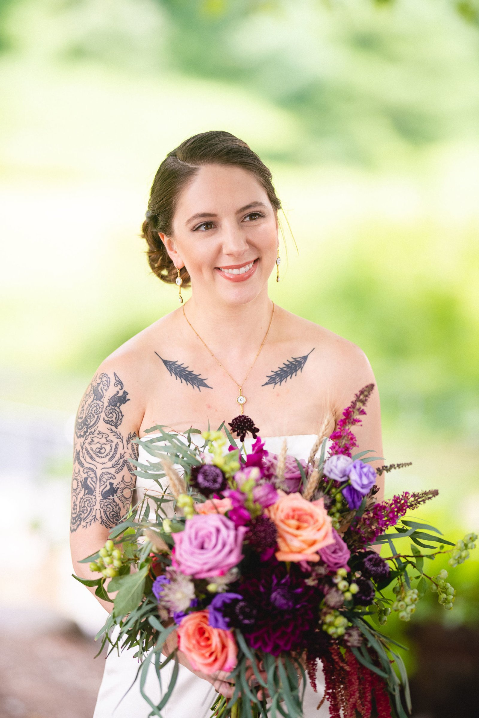 Jewel-toned Florals for a Sultry Summer Evening at Montague Retreat Center