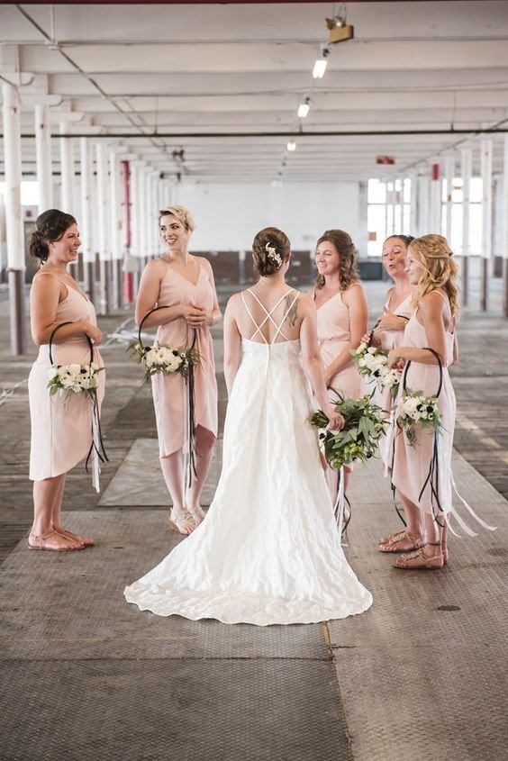 bride and maids