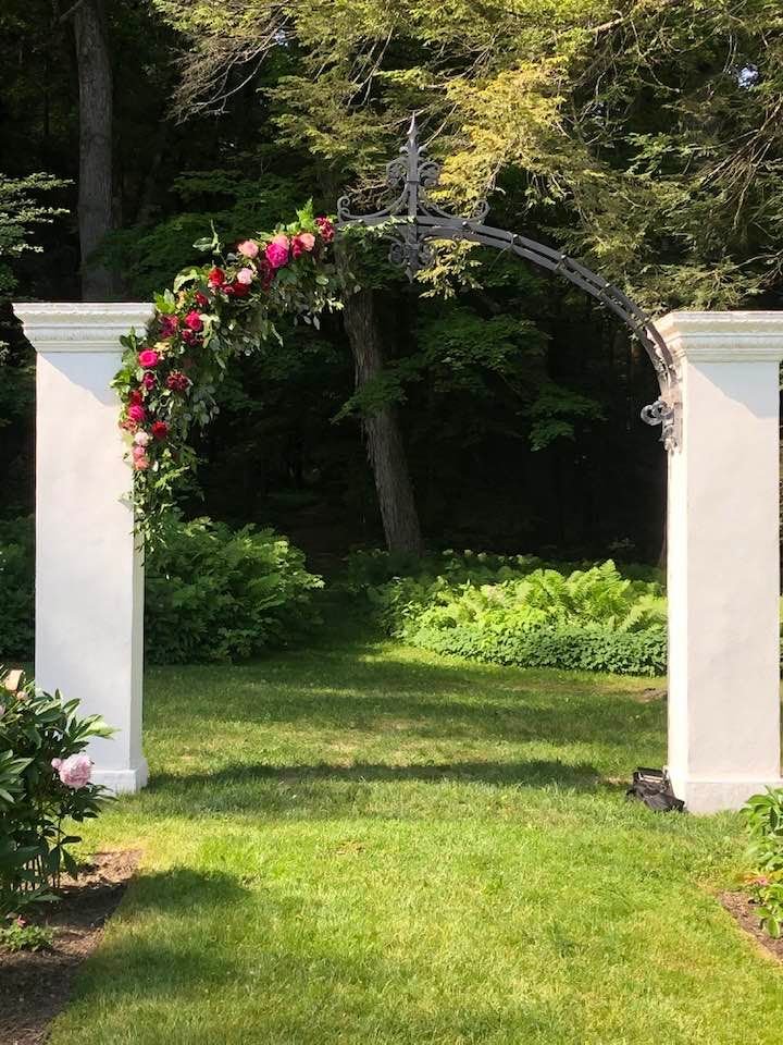 arch with flowers