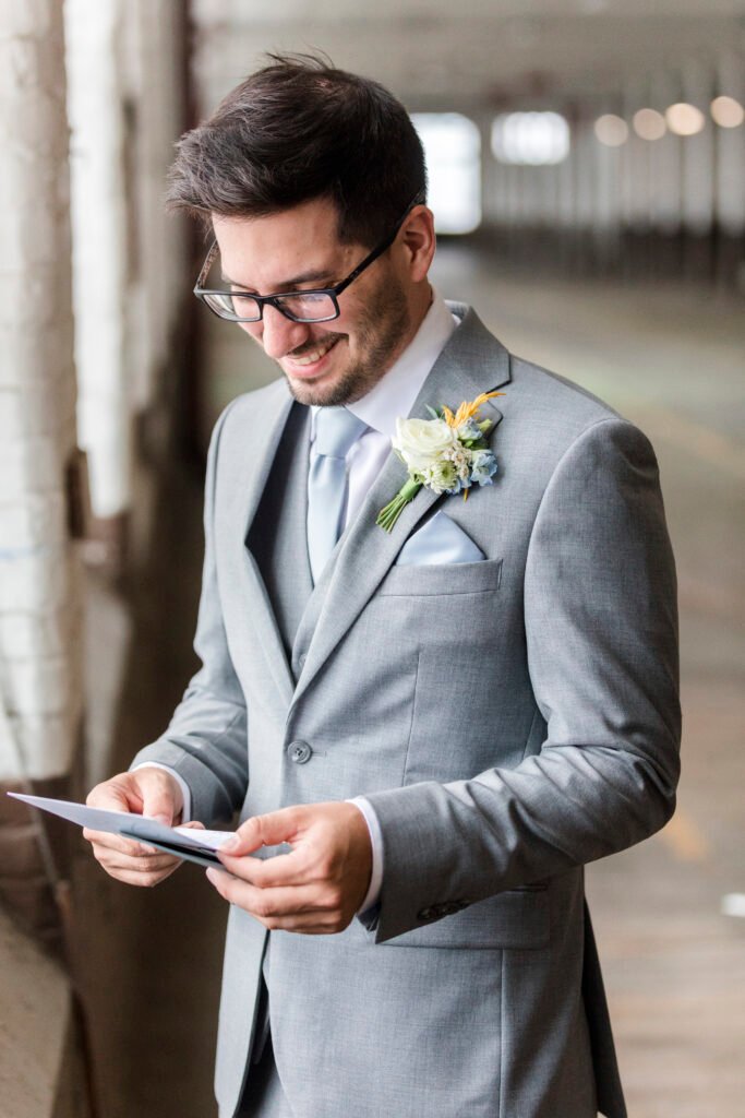 groom at wedding