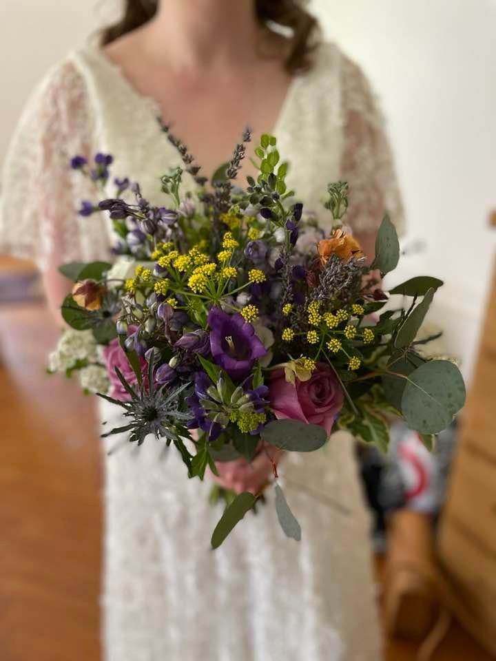 bride and bouquet